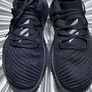 Adidas alphabounce Trainer Core AQ0609 Lace Up Men Shoes Black Athletic Sneaker